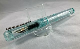 Franklin Christoph Model 31 Omnis Antique Glass Fountain Pen,  14k Ef Flex Nib