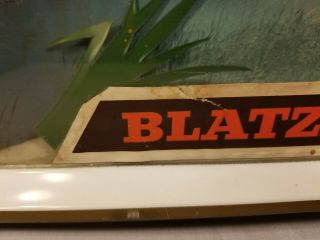 Vintage Blatz Beer 3D Shadow Box Lighted Sign Canadian Goose 4