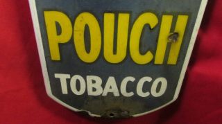 Vintage Antique Mail Pouch Tobacco Advertising Sign Thermometer 8”x39 