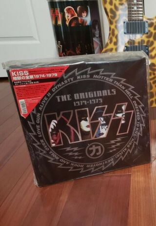 Kiss Japanese Originals 1974 - 79 Colored Vinyl Lp Box Set - Black Set Rare