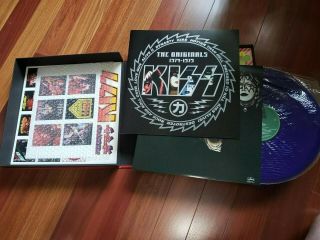 KISS JAPANESE ORIGINALS 1974 - 79 COLORED VINYL LP BOX SET - BLACK SET RARE 2