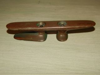 Vintage Solid Bronze / Brass Boat Cleat / Chock 5 "