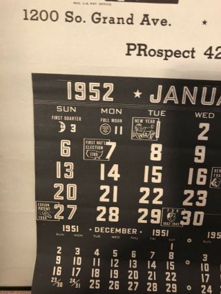 Marilyn Monroe Vintage Complete 1952 Wrinkle Calendar Large Pin Up 7