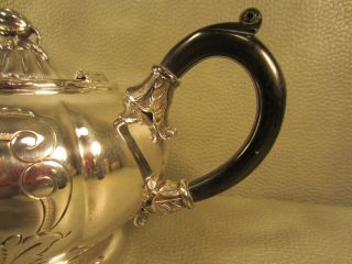 Old English Hand Chased Melon 5 Piece Silver Plate Coffee Tea Set by L Bros. 7