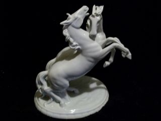 Horse Antique Schaubach Kunst Germany Porcelain Ceramic Equine Statue Figurine