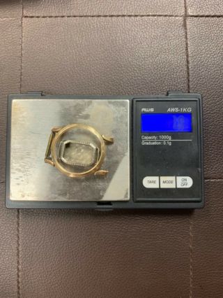 Estate Antique 14k Solid Gold Watch Parts 7.  8 Grams Scrap
