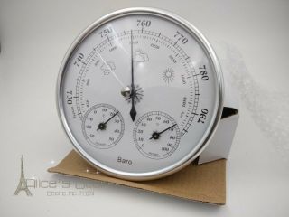 3 In 1 Barometer Thermometer And Hydrometer Silver Great Price $15