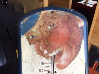 Rare 1930 ' s Pepsi - Cola Sipping Girl Advertising Thermometer 6