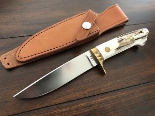 Jimmy Lile Custom Made Dot Knife,  5 " Hunter Knife Rare