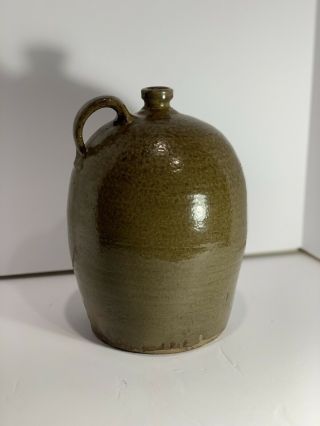 Edgefield Pottery Jug BF Landrum 2 Gallon Alkaline Glaze Born 1812/ Jug Ci 1850 2