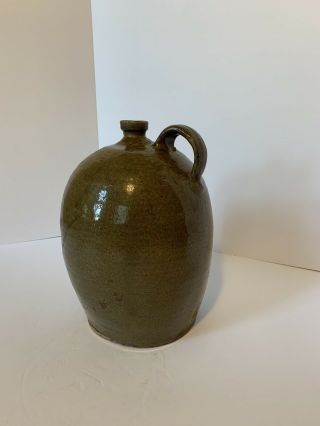 Edgefield Pottery Jug BF Landrum 2 Gallon Alkaline Glaze Born 1812/ Jug Ci 1850 4