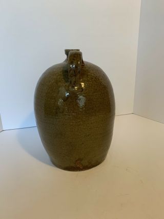 Edgefield Pottery Jug BF Landrum 2 Gallon Alkaline Glaze Born 1812/ Jug Ci 1850 5