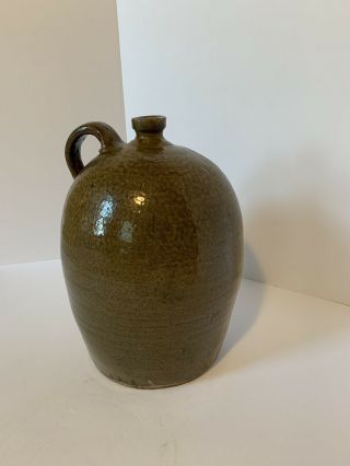 Edgefield Pottery Jug BF Landrum 2 Gallon Alkaline Glaze Born 1812/ Jug Ci 1850 8