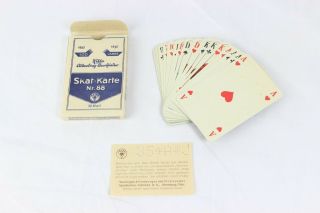 One Deck Of World War 2 German Playing Cards Dated 1932