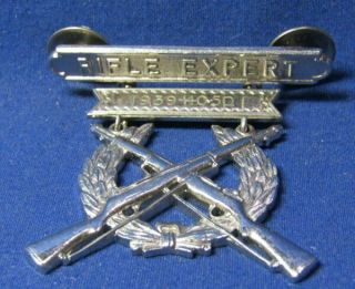 Wwii 1939 - 40 - 50 Sterling Usmc Rifle Expert Badge By H&h