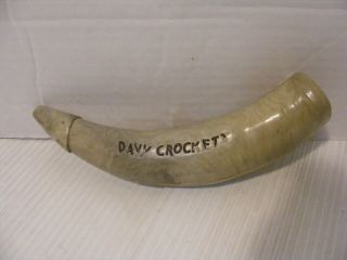 Vintage Davy Crockett Plastic Gun Powder Horn