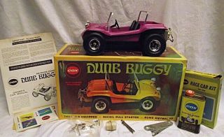 Estate Vtg Cox Dune Buggy 049 Gas Powered Purple W/ Box Thimble Drome