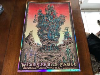 Emek Widespread Panic 2012 Red Rocks Rare Foil Variant Poster M/nm Not Sperry
