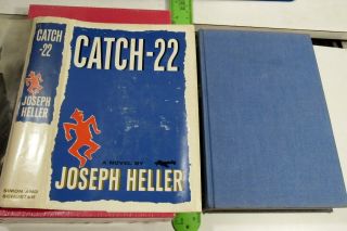 JOSEPH HELLER CATCH 22 & SEQUEL/1961/RARE SIGNED 1st Ed/1st Issue/NF DJ 3