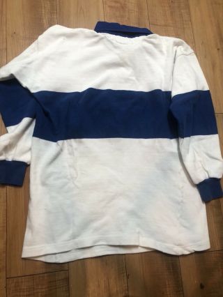 Vintage Benetton XL Rugby Blue 1980s 6