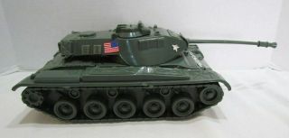 Processed Plastic Co.  Large U.  S.  Army Tank 14 " Vintage 1980 
