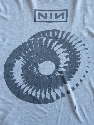 Vintage Nine Inch Nails The Downward Spiral T - Shirt 1994 Rock Live 90 