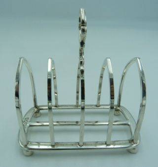 George V Silver Toast Rack 1913 Thomas Bradbury in A1. 3