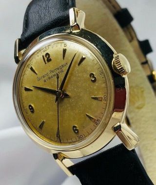 Vintage Girard Perregaux GYROMATIC 14K Solid Gold Wristwatch 2