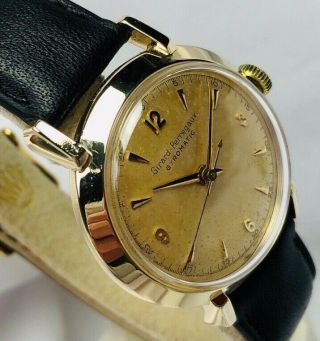 Vintage Girard Perregaux GYROMATIC 14K Solid Gold Wristwatch 4