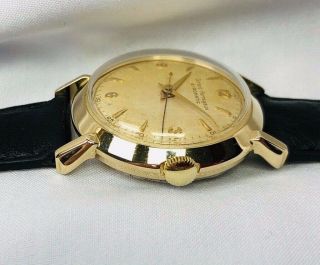 Vintage Girard Perregaux GYROMATIC 14K Solid Gold Wristwatch 6