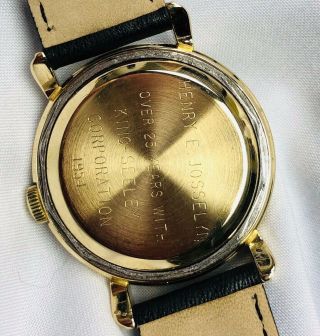 Vintage Girard Perregaux GYROMATIC 14K Solid Gold Wristwatch 8