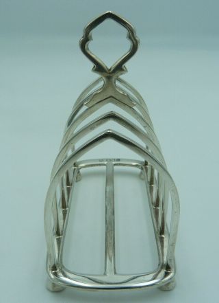 Edwardian Silver Toast Rack 1906 Thomas Bradbury in A1. 4