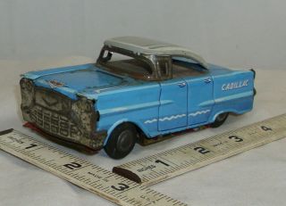 Cadillac Hard Top 1950s Tin Friction Toy Japan