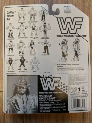 WWF Hasbro SIGNED Macho Man Randy Savage MOC Series 5 WWE ELITE RARE RETRO HOF 5