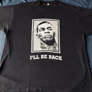 Vintage 1995 Mike Tyson “i’ll Be Back” T - Shirt Mens Size Xxl
