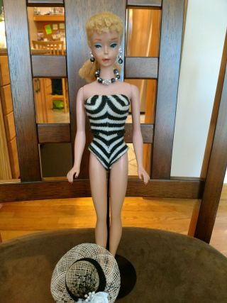 Vintage Barbie Doll 4 Blonde Ponytail