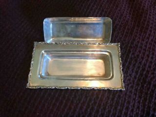 Vintage Sterling Silver Butter Dish 2