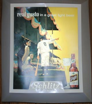 Vintage Rare 1962 Schlitz Beer Light Up Sign wh 6 Extra Inserts Yogi,  Boxing, 2