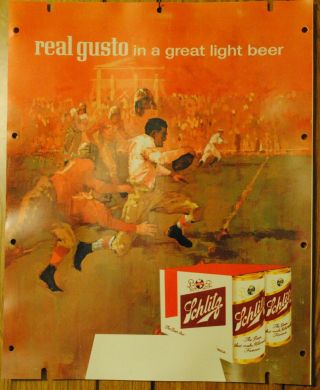 Vintage Rare 1962 Schlitz Beer Light Up Sign wh 6 Extra Inserts Yogi,  Boxing, 3