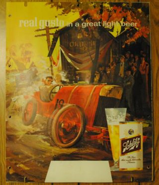 Vintage Rare 1962 Schlitz Beer Light Up Sign wh 6 Extra Inserts Yogi,  Boxing, 5