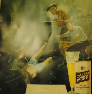 Vintage Rare 1962 Schlitz Beer Light Up Sign wh 6 Extra Inserts Yogi,  Boxing, 8