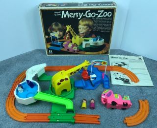 Merry - Go - Zoo Playrail By Tomy 1978,  Elephant And Instructions