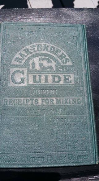 RARE VINTAGE EDITION 1887 JERRY THOMAS BARTENDERS GUIDE Dick & Fitz. 11