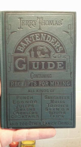 RARE VINTAGE EDITION 1887 JERRY THOMAS BARTENDERS GUIDE Dick & Fitz. 2
