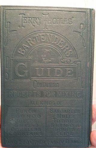 RARE VINTAGE EDITION 1887 JERRY THOMAS BARTENDERS GUIDE Dick & Fitz. 4