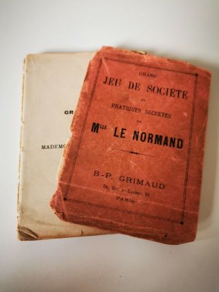 ANTIQUE Vintage Rare 1890 Grand Jeu de Mlle Lenormand Collectable Tarot 11