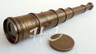 Vintage Brass Telescope 18 " Maritime Nautical Brass Spyglass Antique Style Gift
