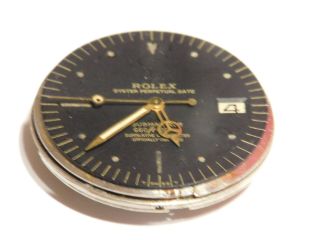 Rolex Vintage Submariner Wrist Watch Movement For Spare Parts.