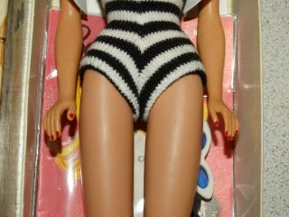Barbie: VINTAGE Blonde 1960 4 PONYTAIL BARBIE Doll w/BOX 5