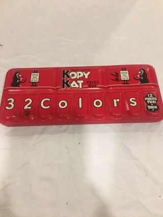 Kopy Kat Paint Box American Crayon Company Sandusky Ohio Usa Vintage